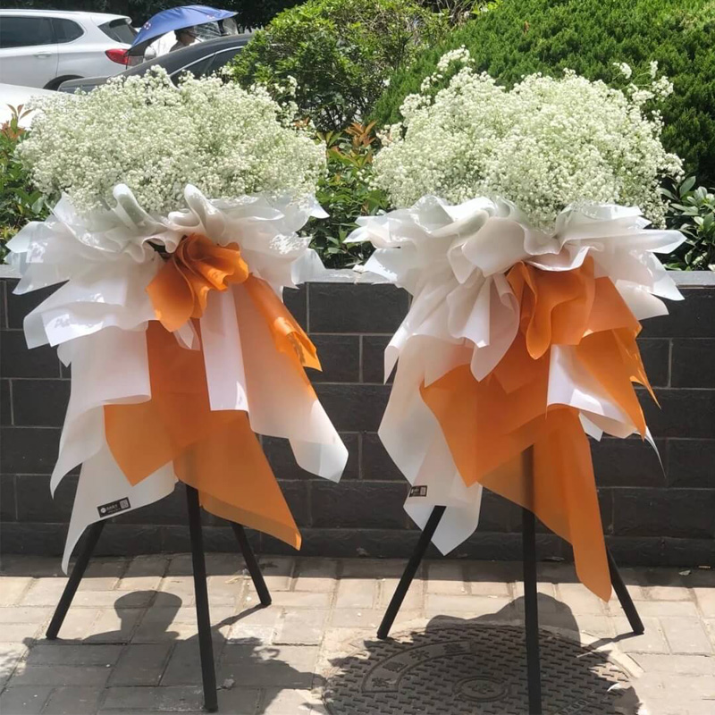 白色滿天星開業(yè)花籃（單價(jià)）
